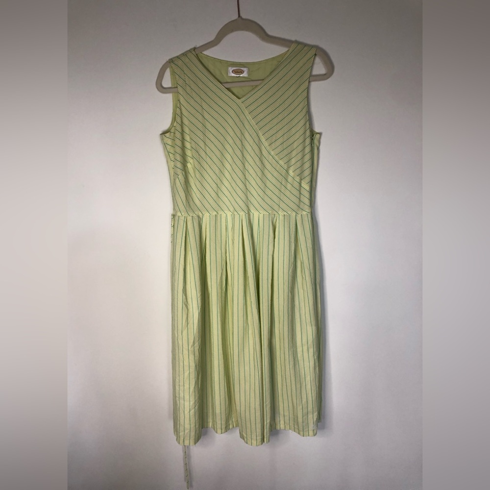 Talbots, Yellow and Light Green Dress size 12